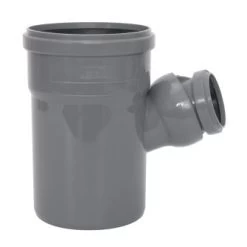 Airfit HT Verloop T-stuk 45° – 88°, Verstelbaar, Pp, 2x Manchet X Spie, Grijs, 110 X 50 Mm