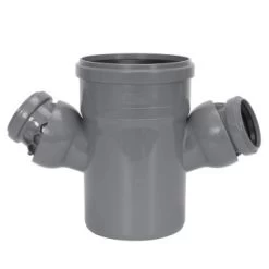 Airfit HT Verloop Dubbel T-stuk 0° – 88°, Verstelbaar, Pp, 3x Manchet X Spie, Grijs, 110x50x50 Mm