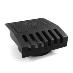 Gietijzeren Trottoirkolk, Exclusief Onderbak, 2-delig, Waaiermotief, BS 469 LD WADI, 450 X 450 Mm