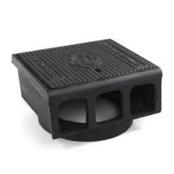 Gietijzeren Trottoirkolk, Exclusief Onderbak, 2-delig, Waaiermotief, BS 422 LD-WADI/OB 315,400x350mm