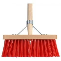 Talen Tools Bezem Rood 28cm, Incl Steel 140cm