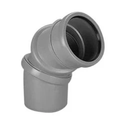 Bocht, Pp, Draaibaar, Manchet X Spie, Grijs, 110 Mm