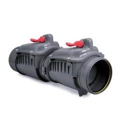 Karmat Pp Ontstoppingsstuk Met Dubbele Rvs Keerklep En Vergrendeling, 160 Mm