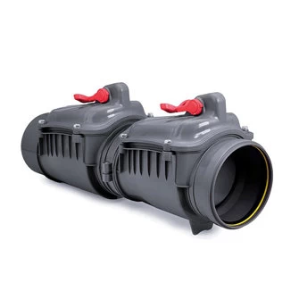 Karmat Pp Ontstoppingsstuk Met Dubbele Rvs Keerklep En Vergrendeling, 160 Mm