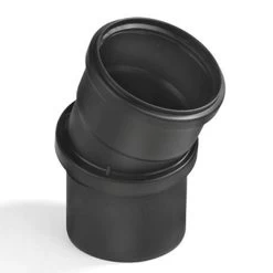 Dyka Pp Verdraaibare Bocht 0-30°, Zwart, Manchet X Spie, 110 Mm