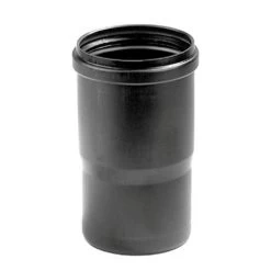 Dyka Pp Inbouwmof, Zwart, 1x Manchet / 1x Spie, 110 Mm, L = 188 Mm