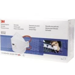 3M Aura 9332+S Stofmasker FFP3 NR D Met Uitademventiel In Kleinverpakking