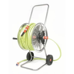 Talen Tools Haspel, Gemonteerd 50m - 1/2" Met Gele Tuinslang En Koppelingen