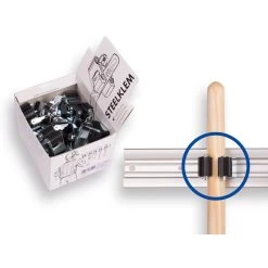 1 X Displaydoos Prax Met Steelklemmen Rond 25 Mm. Inhoud/prijs Per 20