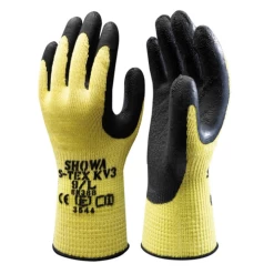 Showa S-Tex KV3 Geel/Zwart Snijbestendig Werkhandschoen